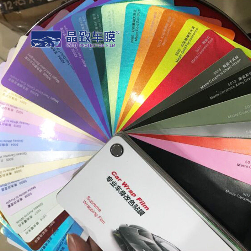 Campione di involucro per auto in vinile multicolore OEM, pratico e leggero