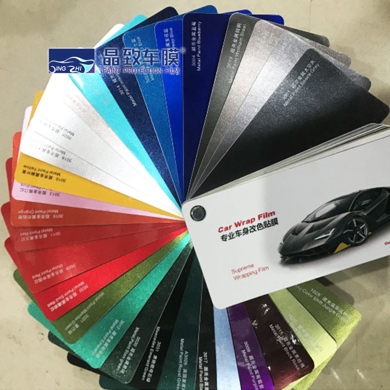Campione multicolore durevole dell'involucro dell'automobile, campionario a prova d'umidità del vinile