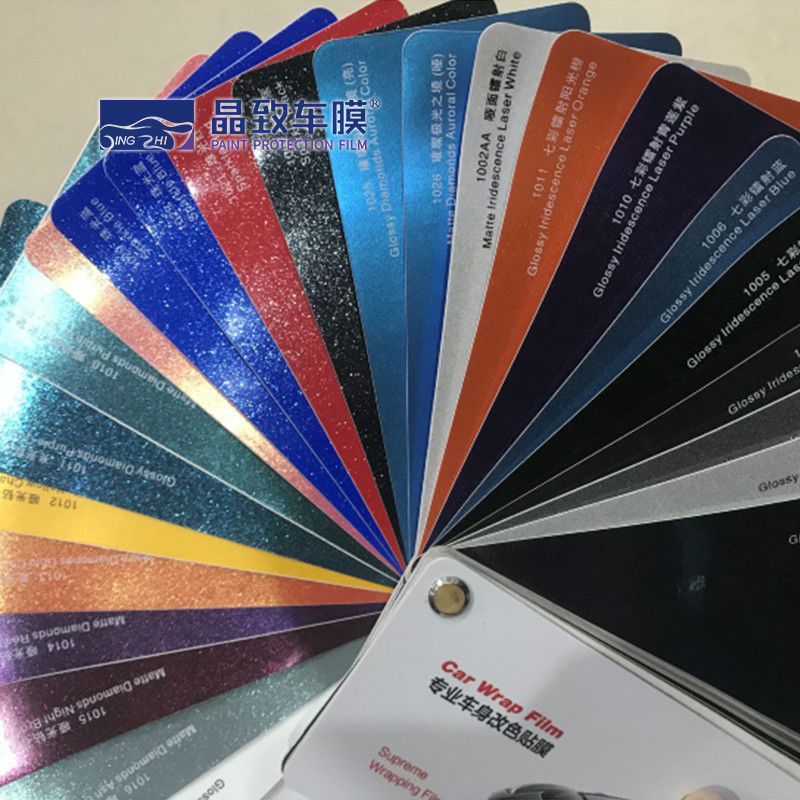 Campione multicolore durevole dell'involucro dell'automobile, campionario a prova d'umidità del vinile