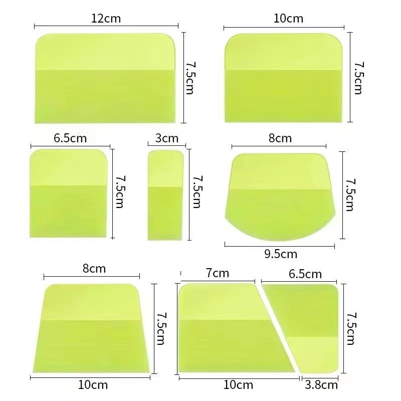 Flessibile 5 in 1 Set di strumenti per avvolgere l'auto Tergipavimento durevole per pellicole trasparenti PPF