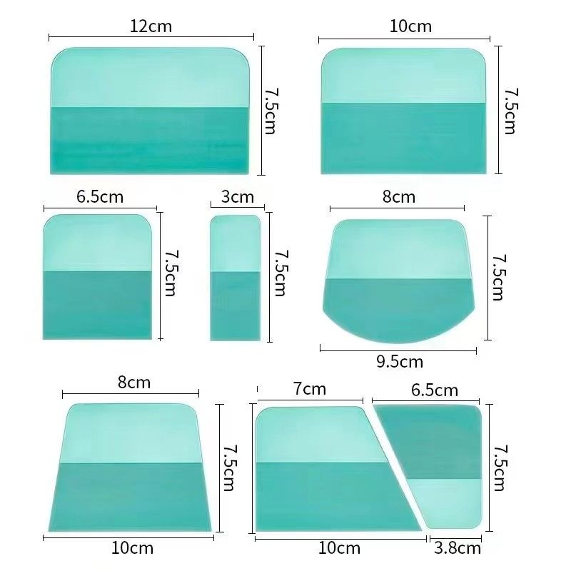Flessibile 5 in 1 Set di strumenti per avvolgere l'auto Tergipavimento durevole per pellicole trasparenti PPF