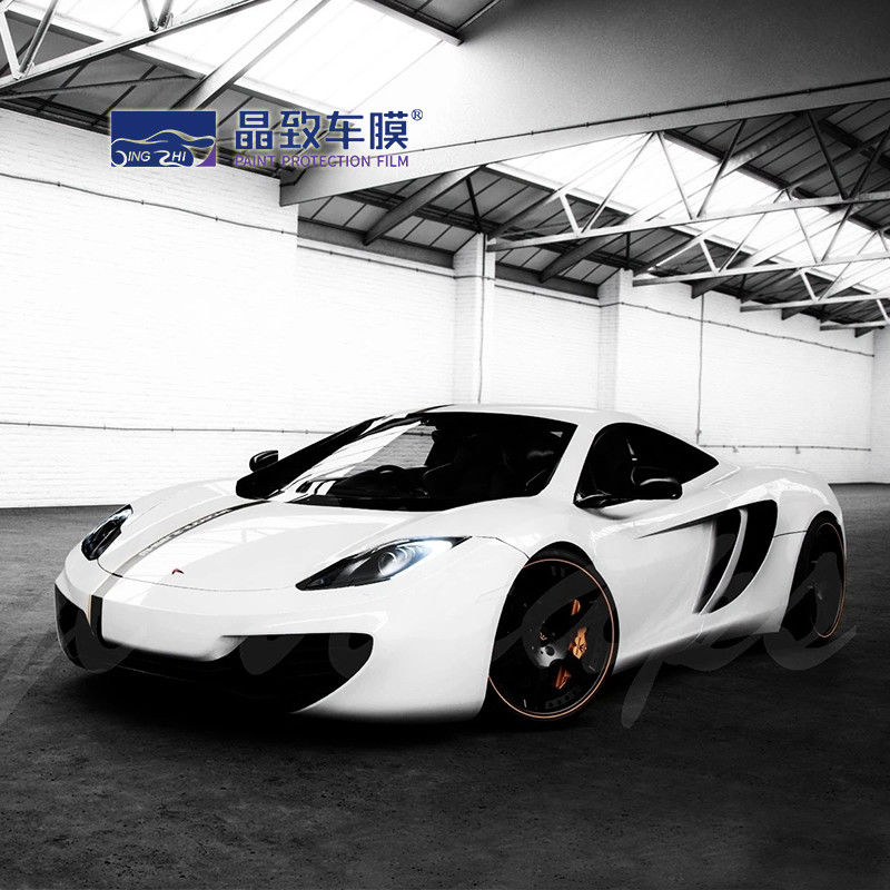 RoHS 3D Carbon PET Vinyl Film White Color Supper Gloss Blue Fiber