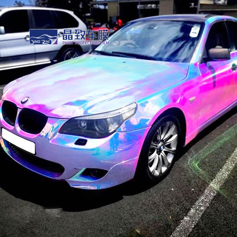 Materiale Rose Gold Blue Color del PVC del film PPF del vinile dell'ANIMALE DOMESTICO dell'automobile di Chrome
