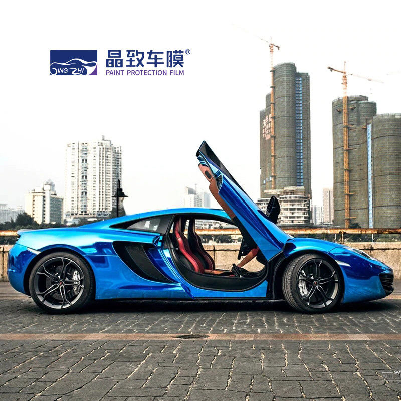 Involucro Stretchable del vinile di Derek Blue Car Care Product Chrome come film 1.52*18m dello specchio--Manifattura direttamente