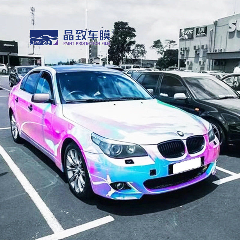 Migliore qualità 3 strati lucido blu metallizzato auto involucro in vinile senza bolle per car wrapping 1,52 m * 18 m