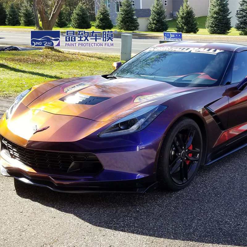 Migliore qualità 3 strati lucido blu metallizzato auto involucro in vinile senza bolle per car wrapping 1,52 m * 18 m