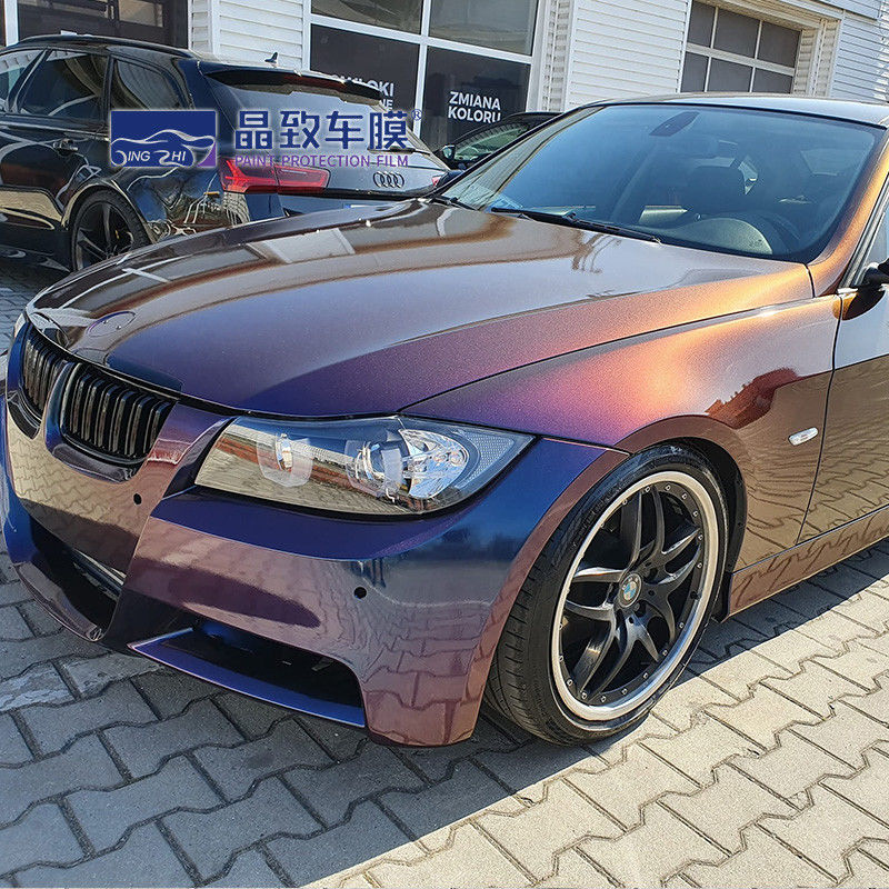 Migliore qualità 3 strati lucido blu metallizzato auto involucro in vinile senza bolle per car wrapping 1,52 m * 18 m