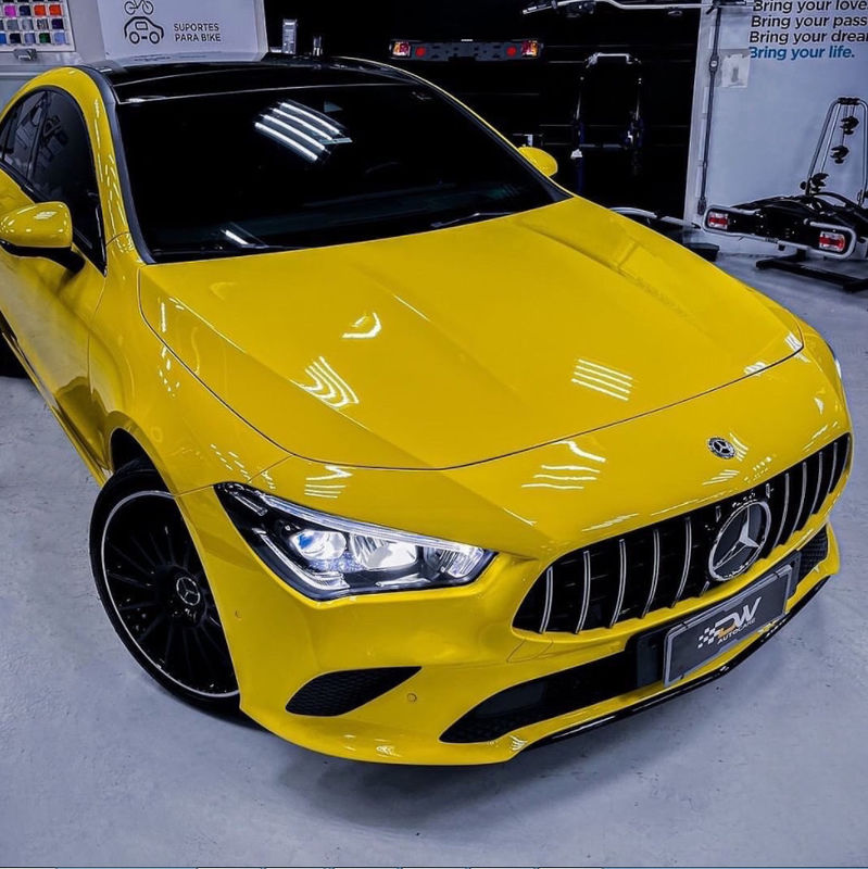 PET Super Glossy Automotive Sky Blue Grey Yellow Red Green Black car wrap vinile adesivo per auto in vinile per tutto il corpo
