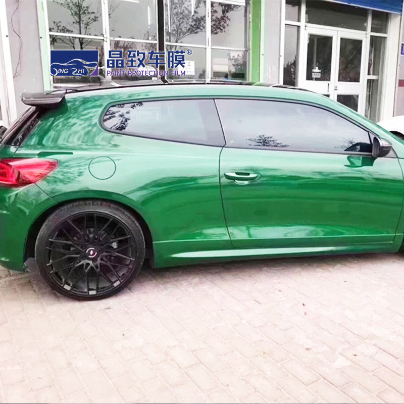 Crystal Glossy Post Green Car Vinyl Wrap Air Decorazione autoadesiva Roll Film Adesivi per auto per veicoli