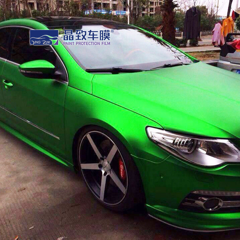 1.52X18M Involucro in vinile per auto verde notte metallizzato super lucido per tutto il corpo dell'auto
